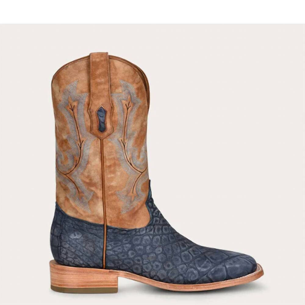 NEW CORRAL men's a4220 alligator embossed boots in black/sand